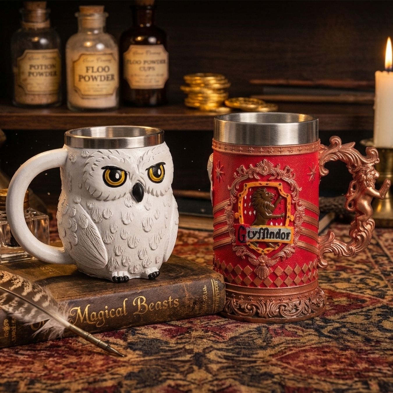 Sculpted Stainless Steel Mug Collection (select variant) | Harry Potter