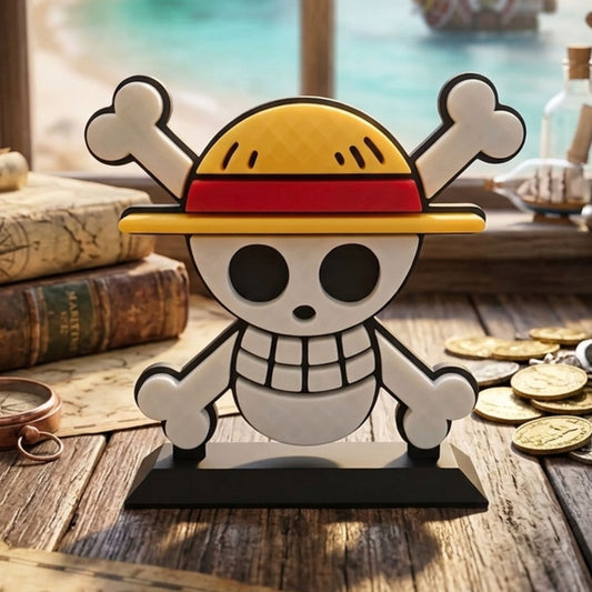 Straw Hat Jolly Roger Tabletop Logo (15 × 13 cm) | One Piece