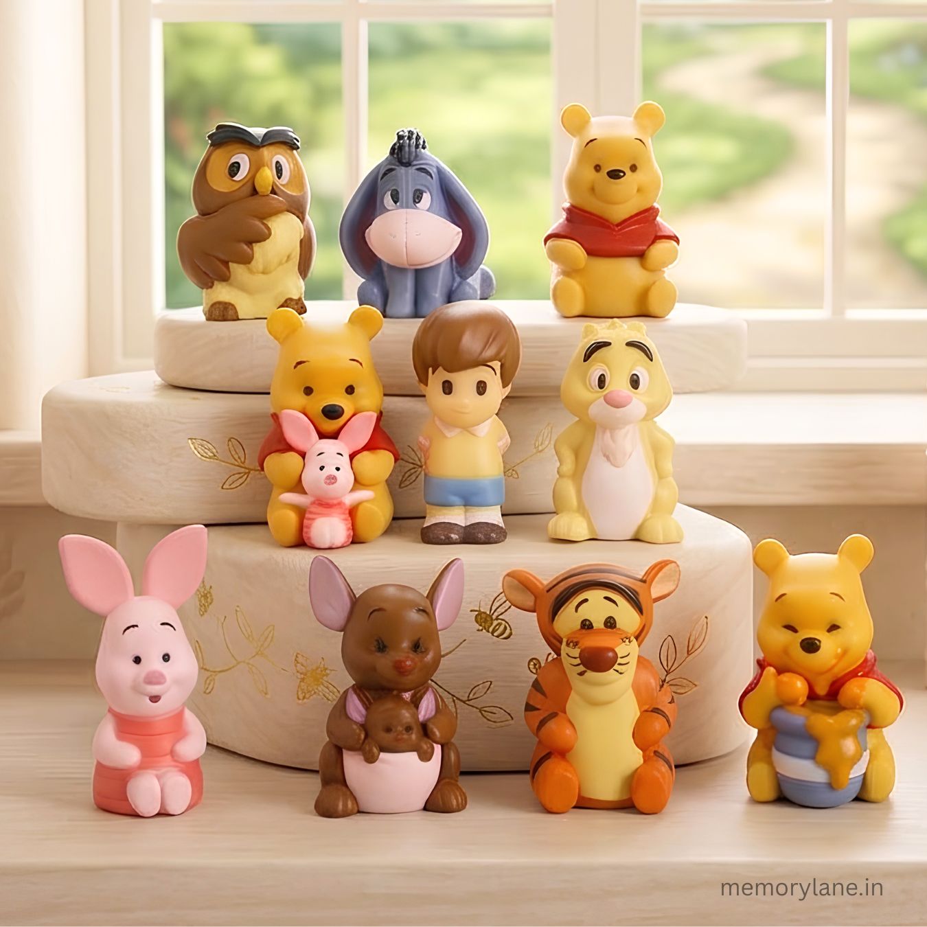 Winnie the Pooh & Friends Mini Figurine Set of 10 (4-6 cm)