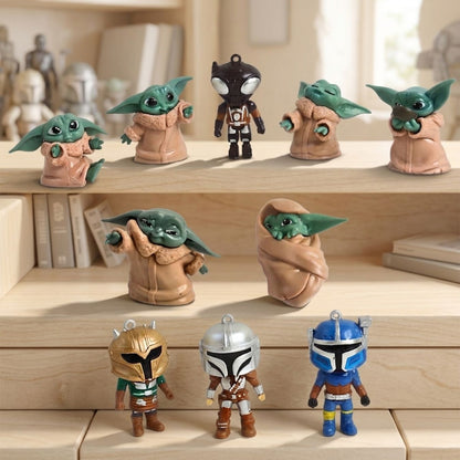 Star Wars The Mandalorian Mini Figurine Set of 10 (Size 5 - 6 cm)